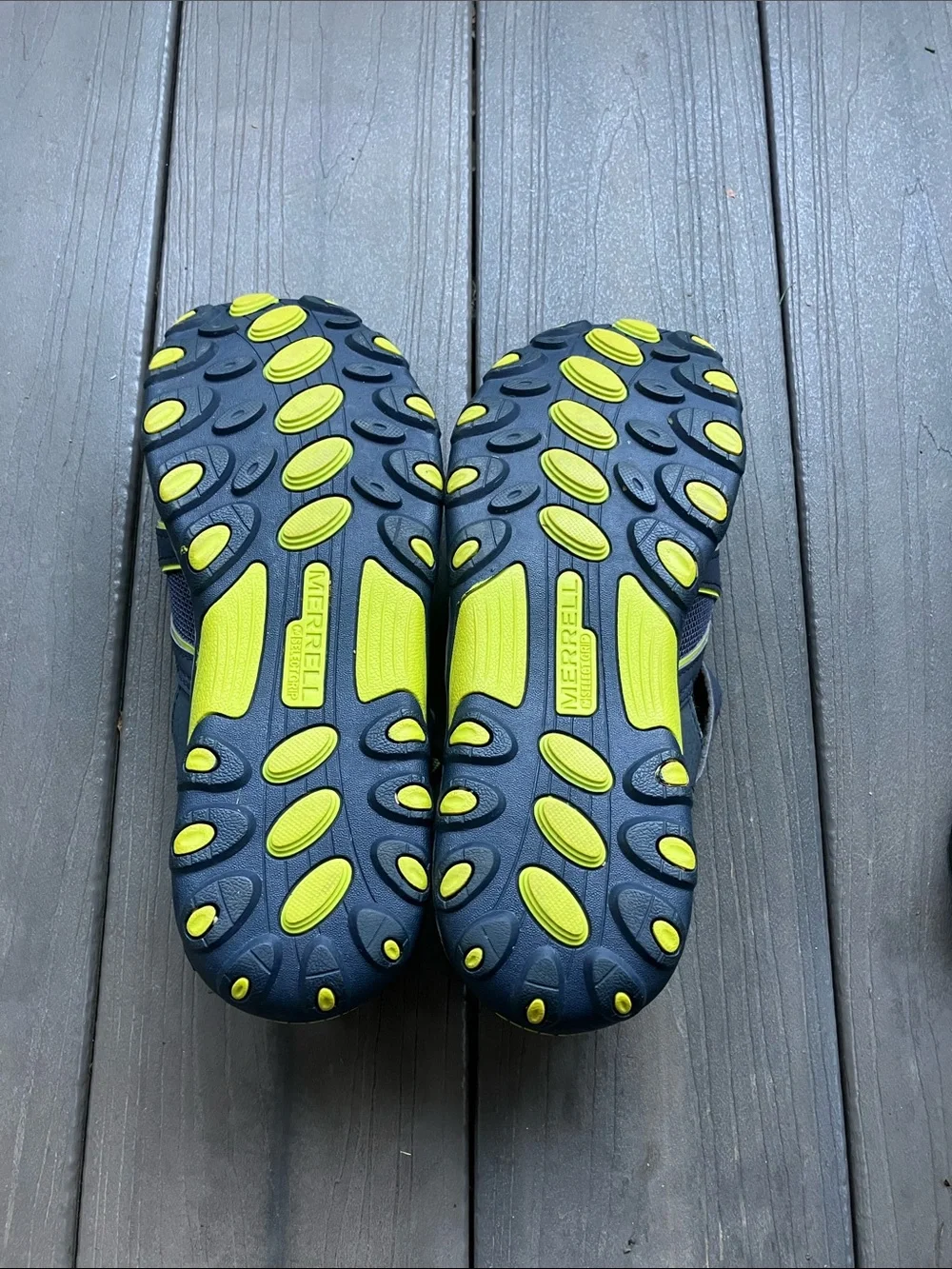 Merrell Kids Navy and Lime Sport Water Shoes Size 7M